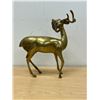 Image 4 : Large Brass Deer Figure / Décor Piece 13.25"T 10"W