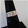 Image 8 : 14K Tri-gold (yellow, white and rose gold) ring.  Marked 14K.  Beautiful!  Approx size 6