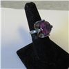 Image 4 : 925 Silver set with purple stones - see description and photos