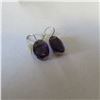 Image 6 : 925 Silver set with purple stones - see description and photos