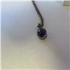 Image 8 : 925 Silver set with purple stones - see description and photos