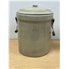 Image 1 : Nice 5 Gallon Medalta Potteries Ltd. Medicine Hat Alberta Crock with Lid & Handles
