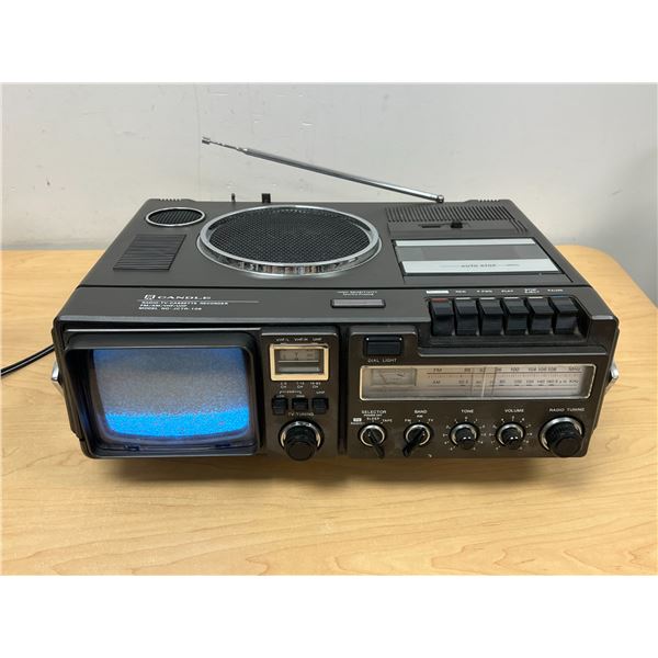 Candle TV / Radio / Cassette JCTR-108 Approx: 17x6x13"