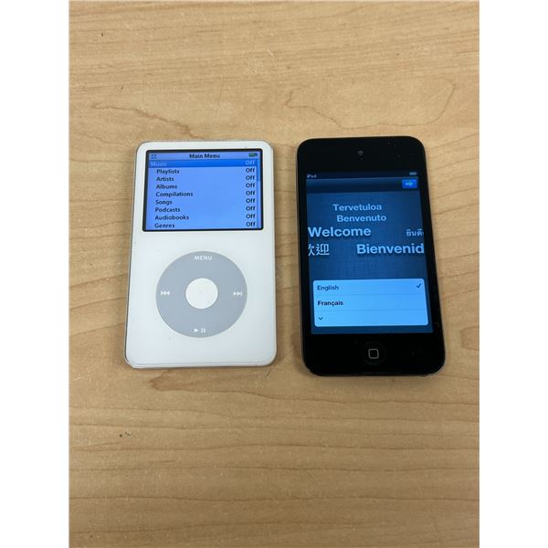 2 Apple iPods - no chargers, not tested - see all photos