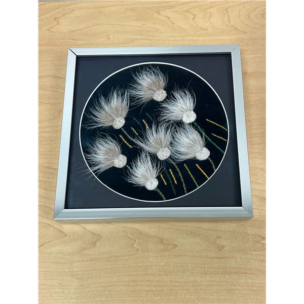 Caribou Tufting Framed Art - Smaller Frame: 7.75 x 7.75"