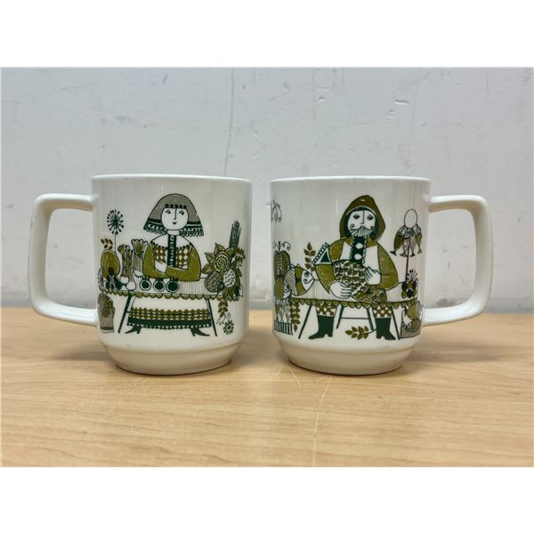 2 Figgjo Flint (Norway) Market Turi Design Coffee Mugs