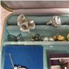 Image 5 : Very nice vintage FERRINGTON USA jewellery box with Jewelry - see description and photos