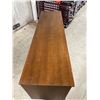 Image 8 : Mid Century 9 Drawer Lowboy Dresser - Approx: 64.5 x 18 & 30.5"T
