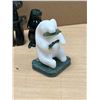 Image 2 : 4 Mini (Alaskan Jade / Soapstone?) Inuit Carvings - tallest 4"