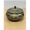Image 1 : Solid Brass Highly Detailed Lidded Bowl - Approx: 7"W 4.5"T