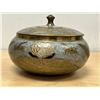 Image 2 : Solid Brass Highly Detailed Lidded Bowl - Approx: 7"W 4.5"T