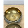 Image 5 : Solid Brass Highly Detailed Lidded Bowl - Approx: 7"W 4.5"T