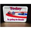 Image 1 : Large Light Up Curling Sign - Today is going to Rock! 25.25 x 17.25"