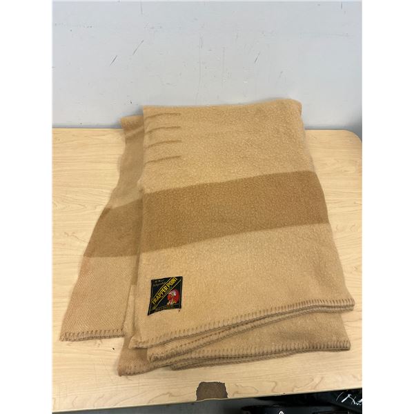 Vintage Wool Trapper 4 Point Blanket - Approx: 88x74" - (good used condition)