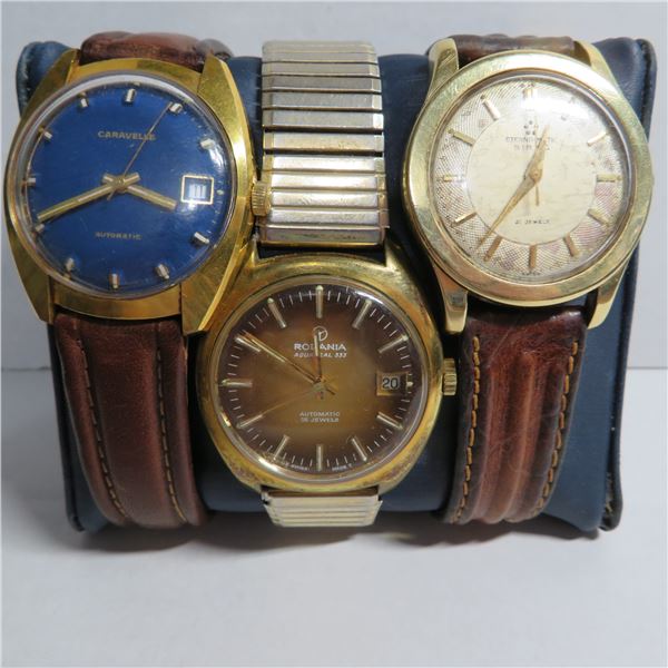 Vintage Men's watch lot of 3 - see description and photos