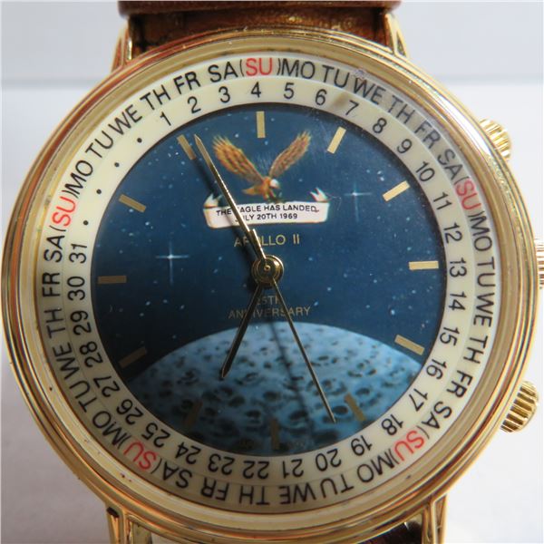 Vintage APOLLO 11 25th Anniversary watch.  "The Eagle has Landed July 20, 1969"