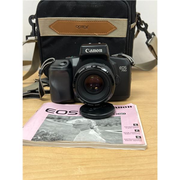 Canon EOS 750 Film Camera & Accessories - not tested, see photos