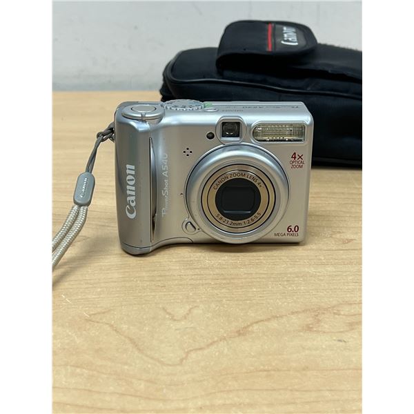 Canon Power Shot A540 Digital Camera - Uses AA batteries. No SD card. Not tested, see photos