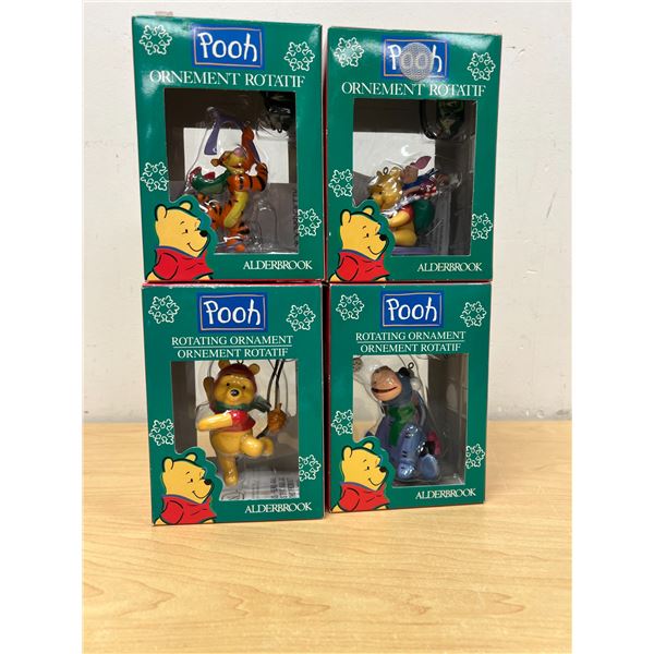 4 Winnie The Pooh & Friends Rotating Ornaments