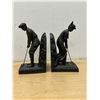 Image 1 : Golfing Theme Bookends - Approx: 9.25"T 5"W