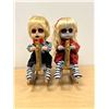 Image 3 : Halloween Décor - Creepy Dolls on Rocking Horses - Rocking / Musical Working 12"W 14"T