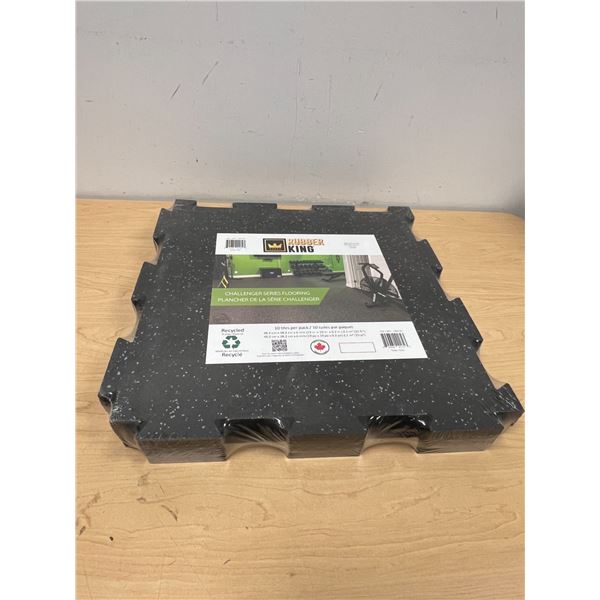 10 Rubber King Floor Tiles - see photos for sizing