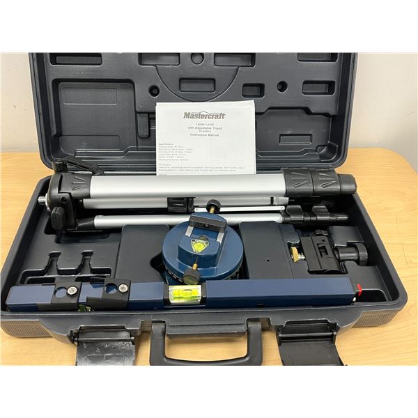 Mastercraft Laser Level with Adjustable Tripod