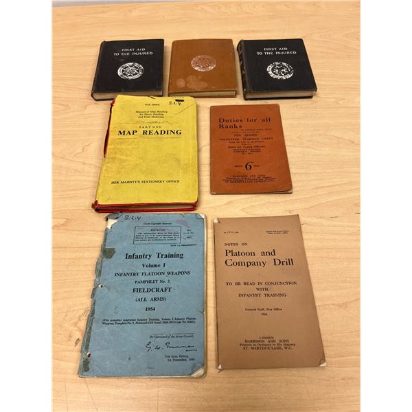 Vintage Military & First Aid Books - see all photos