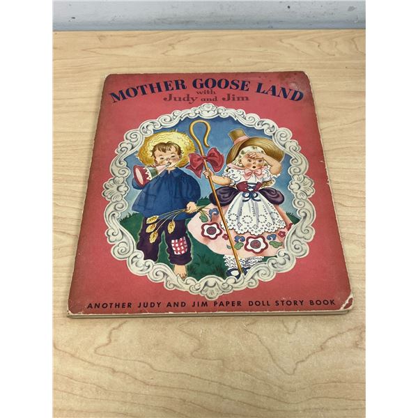 1949 Mother Goose Land with Judy and Jim Paper Doll Book