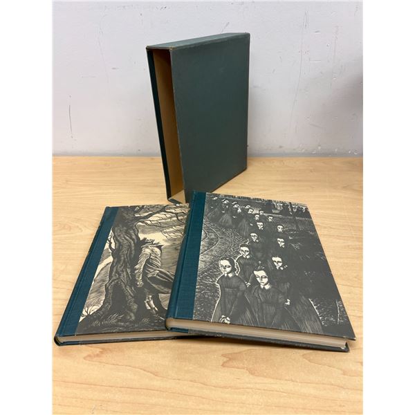 Jane Eyre & Wuthering Heights - Charlotte & Emily Bronte with Slip Cover