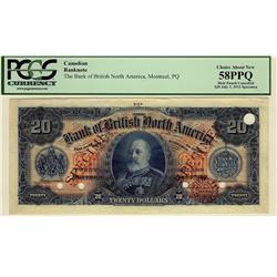 The Bank of British North America, 1889 $10 , CH-55-22-06P, Face: PCGS AU50 Back: PCGS UNC60