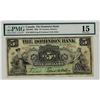 Image 1 : The Dominion Bank of Canada 1905 $5 #663374, CH-220-16-10.  A nice PMG F15 issue.