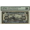 Image 1 : The Royal Bank of Canada, 1913 $20 #214108, CH-630-12-10, PMG VF20 NET Bright and very desirable, so
