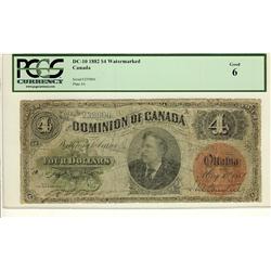 1882 $4 DC-10 #239806 PCGS G6, looks VG. A decent example.
