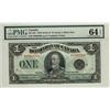 Image 1 : 1923 $1 DC-25n D2863303 PMG UNC64 EPQ. Vibrant colours with great embossing.