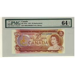 1974 $2 BC-47bA #ABX1268289, PMG CH UNC64 EPQ.