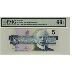 1986 $5 BC-56aA #ENX1681739, PMG Gem UNC66 EPQ.