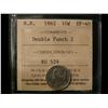 1862 NB 10¢ ICCS EF40 Double Punch 2