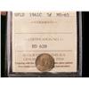 Image 1 : 1941c Nfld 5¢ ICCS MS65.