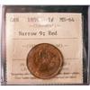 Image 1 : 1859 1¢ Narrow 9 ICCS MS64RD.