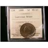 1888 1¢ ICCS MS63 Lustrous Brown