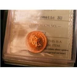 1994, 1997, 2001, 2004P, 2005P & 2006P 1¢ ICCS MS67RD along with 1999P MS66.  Lot of 7 coins all Num