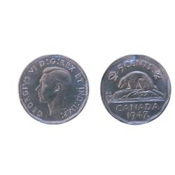 1947 5¢ ML ICCS MS65. A nice Gem.