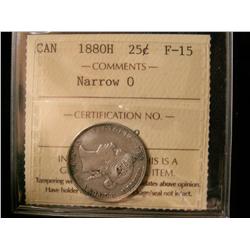 1880H 25¢ Nar 0 ICCS F15.