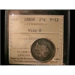 1880H 25¢ Wide 0 ICCS F12.