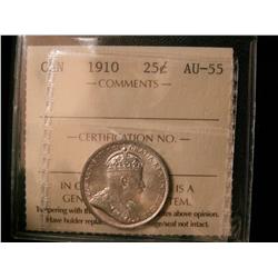 1910 25¢ ICCS AU55.