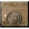 1938 50¢ ICCS MS62. Full strike example.