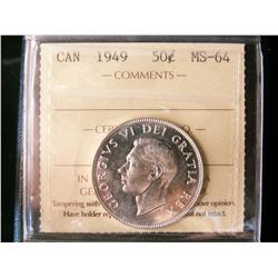 1949 50¢ ICCS MS64