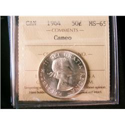 1964 50¢ ICCS MS65 Cameo.