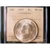 Image 1 : 1937 $1 ICCS MS64.  